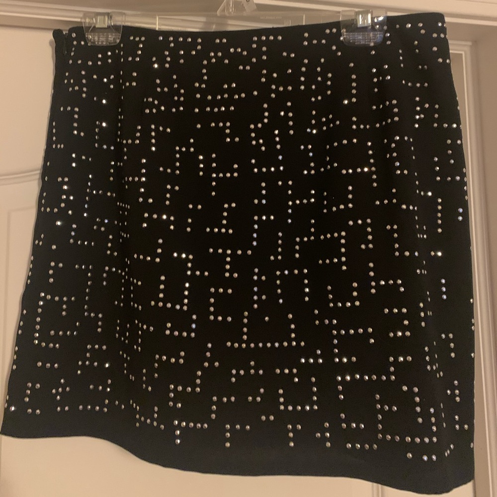 Sequined mini skirt